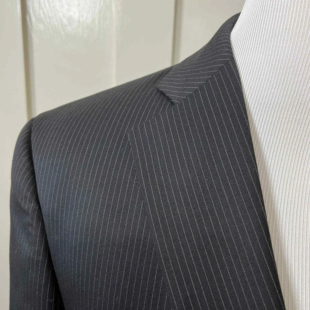 346 Brooks Brothers Stretch Mens 41R Wool Blend Pin Striped Blazer‎